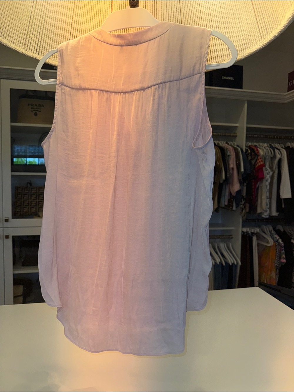 Vince Camuto Blush V-Neck Sleeveless Camisole - Picture 5 of 11